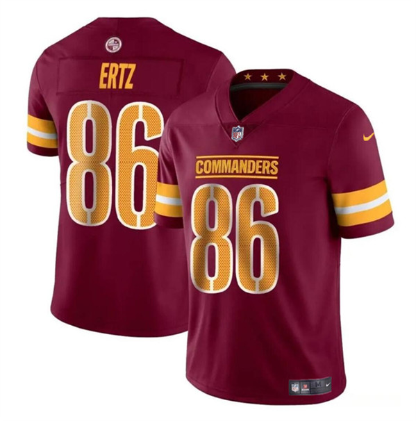 Youth Washington Commanders #86 Zach Ertz Burgundy Vapor Limited Stitched Football Jersey