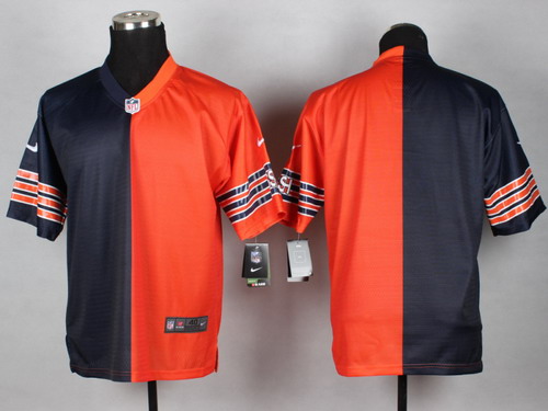 Nike Chicago Bears Blank Blue/Orange Two Tone Elite Jersey