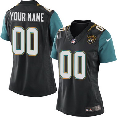 Women's Nike Jacksonville Jaguars Customized 2013 Black Game Jersey