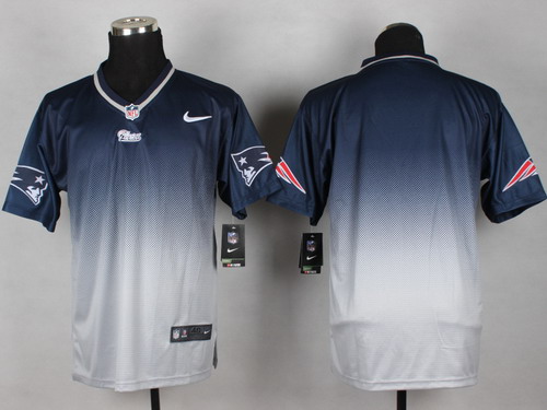 Nike New England Patriots Blank Blue/Gray Fadeaway Elite Jersey