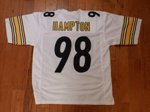 pittsburgh steelers #98 Casey Hampton Sewn on white Jersey